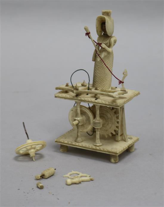 A Napoleonic Prisoner of War Spinning Jenny model